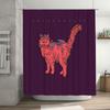 Cat Mushroom Spooky Gothic Horror Shower Curtain Halloween Decor Creepy Artistic Pattern Bathroom Set Vintage Home Decor