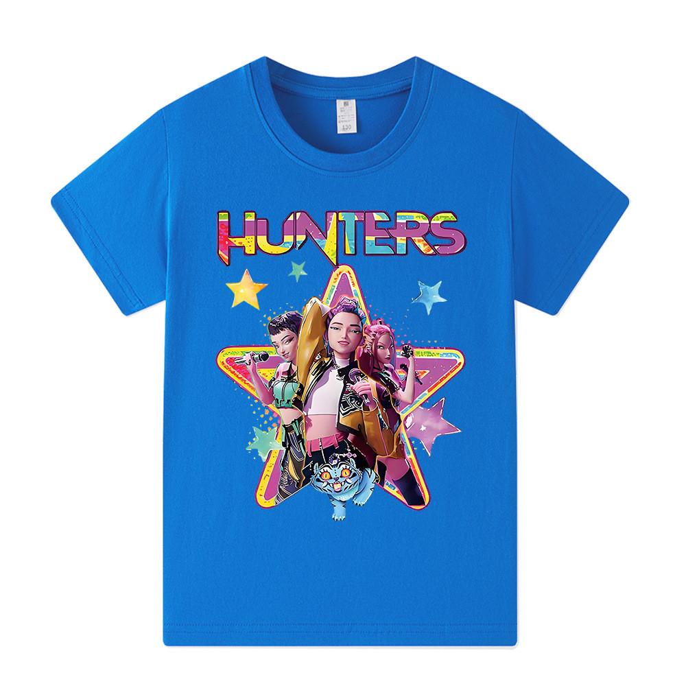 A1197 Kids Boys Girls Kpop Rumi Zoey Mira Print Short Sleeves T-shirt