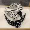 Dot Point Bowknot Hairband Wide Hair Hoop Trend Headband  Women's