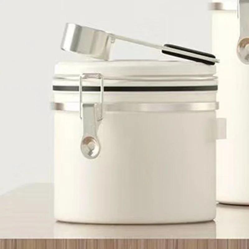 Stainless Steel Coffee Beans sealed jar Vacuum Storage Container Large Capacity Grains Tea Nut Snack Keep Fresh Storage Jar