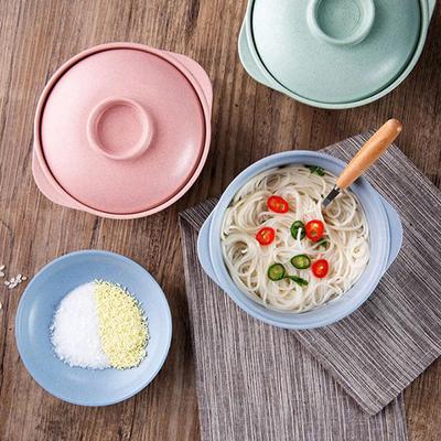 Instant Noodle Bowls With Lids Soup  Rice Bowls Japanese Style Students Food Container Healthy Kitchen Bowl Tableware
