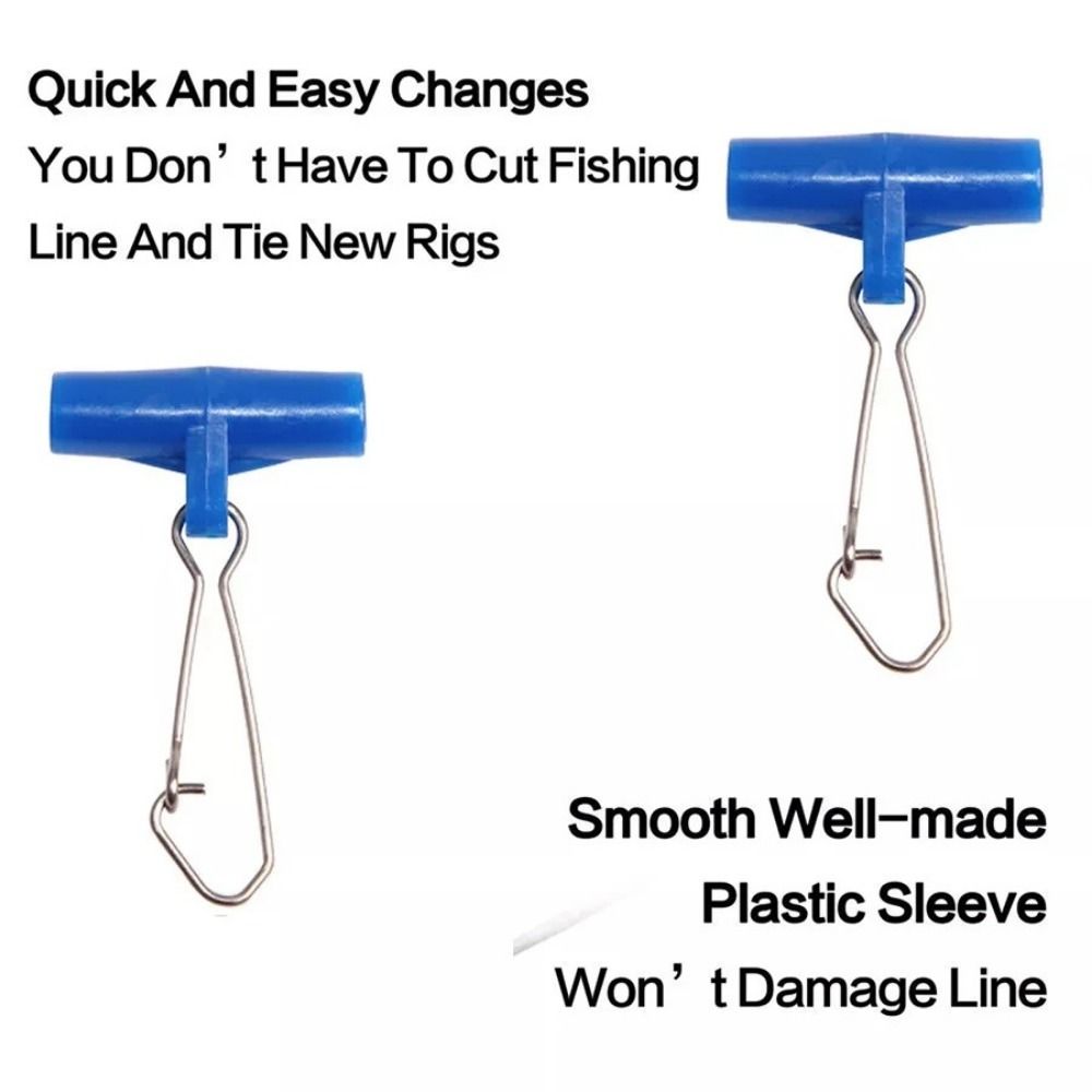 25pcs Plastic Head Heavy Duty Fishing Line Sinker Hooked Snaps Fishing Scale Plastic Head Fishing