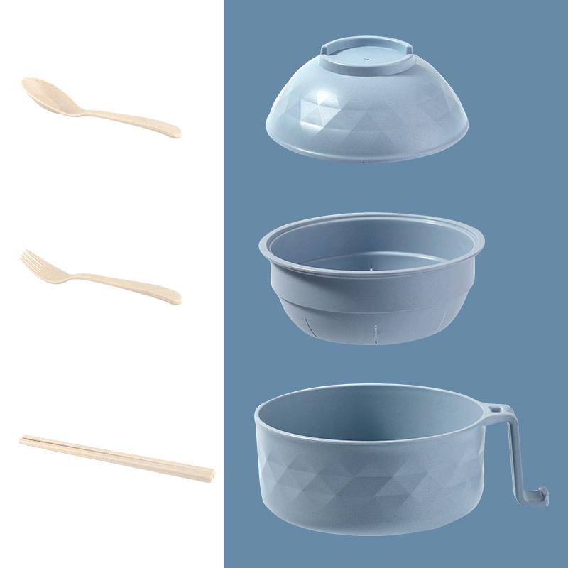 Японская миска для лапши большого объема с крышкой идеально подходит для общежитий и легкого слива идеальна для смешанной лапши 1330₽