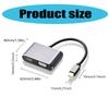 Plugs and Play Mini  To Hdmis VGA Converters 4K 60Hz Aluminum Adapter For Projectors Laptop Monitors