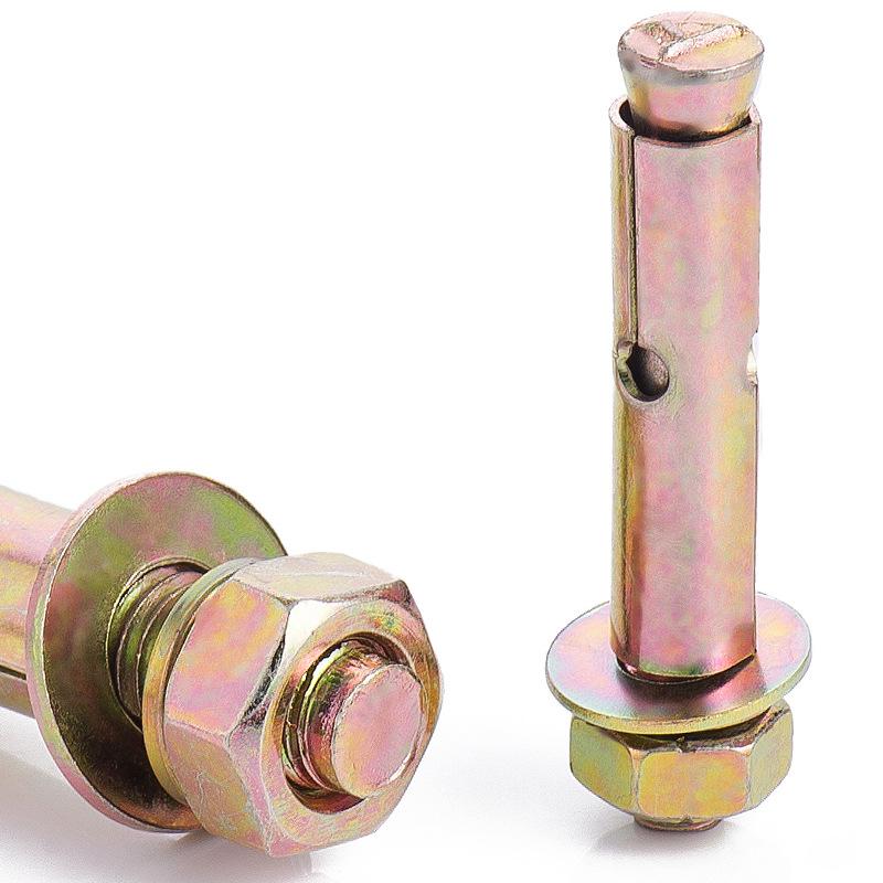 Iron-Plated Zinc Hex Head Expansion Bolts for M6/M8/M10/M12