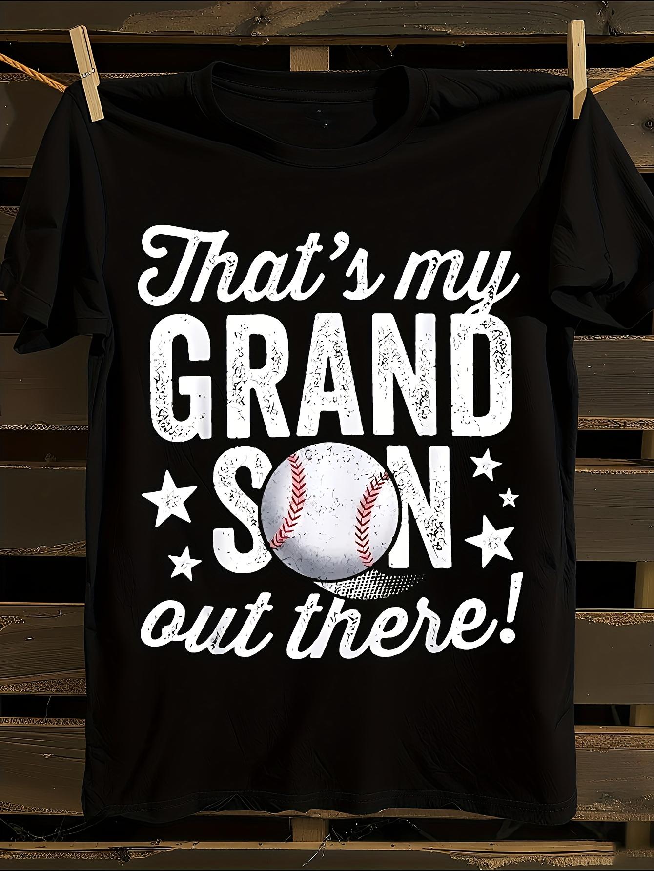 That S My Grandson Out There!  Baseball Graphic Black Ts... XXL