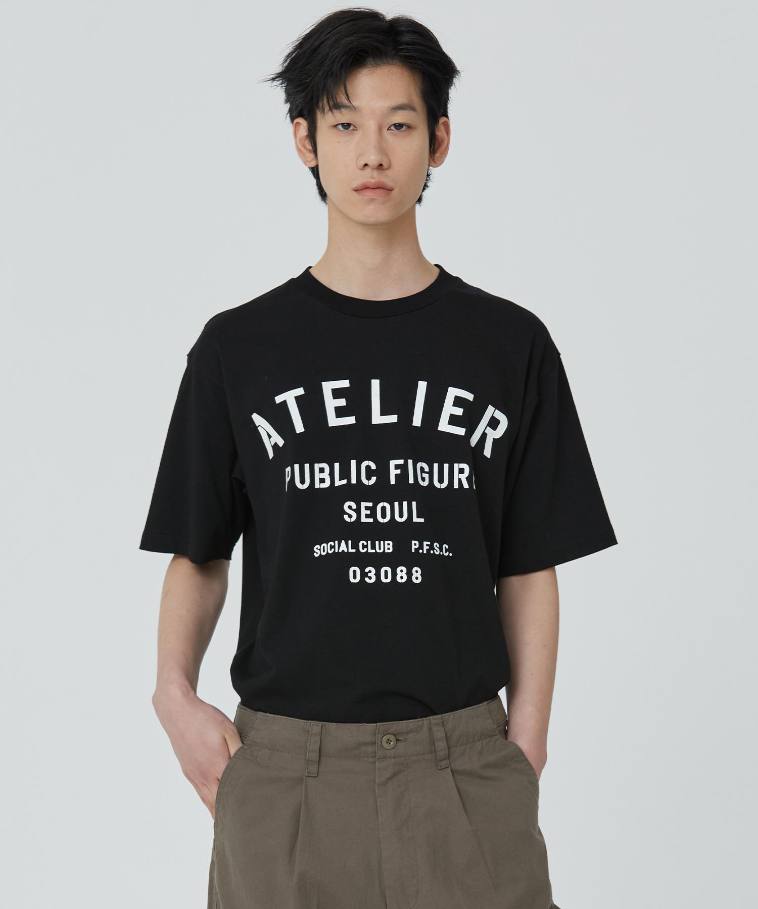 Public Figure Atelier Print T-Shirt_Black 3
