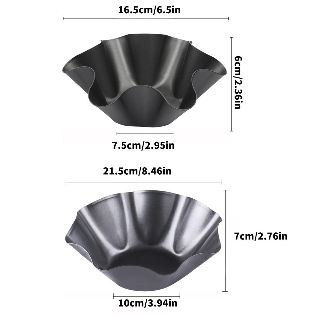 Pánve na skořápky tortill ve tvaru květiny z uhlíkové oceli Funkční nepřilnavá pánev na tortilly Pečicí plech pro zdravější taco salát