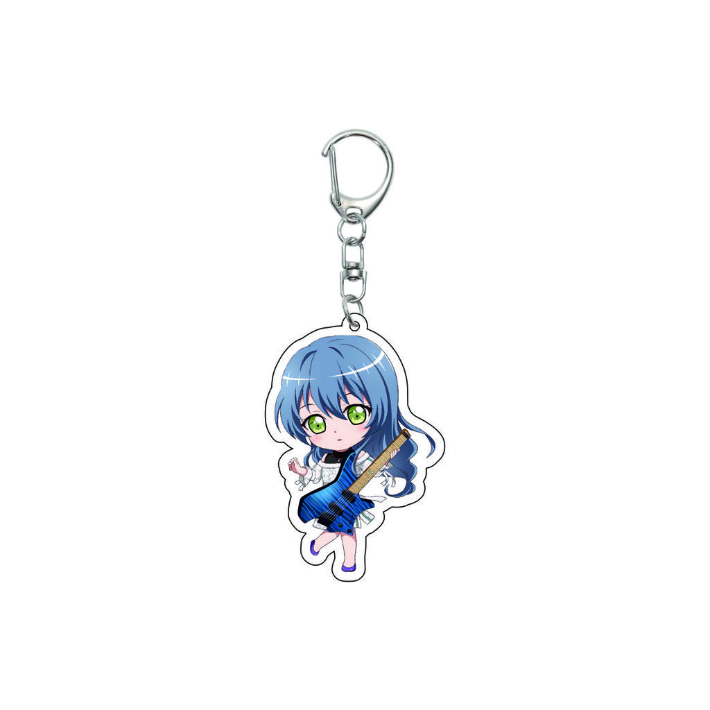 55MM Anime banG Dream Keychain Toyama Kasumi/Saya Yamabuki/Hanazono Tae Key Chain Acrylic Model Plate Christmas Gifts