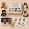 Kit Fai da Te Gatto con Perline 3D con 4 Modelli Animali Set Completo per Artigianato Include Perline Filo Istruzioni e Strumenti per Progetti Fatti a Mano