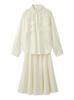 Silky Touch Shirt X Narrow Skirt Set Up 09WFO264147 IVR 1 [Mila Owen] Women's
