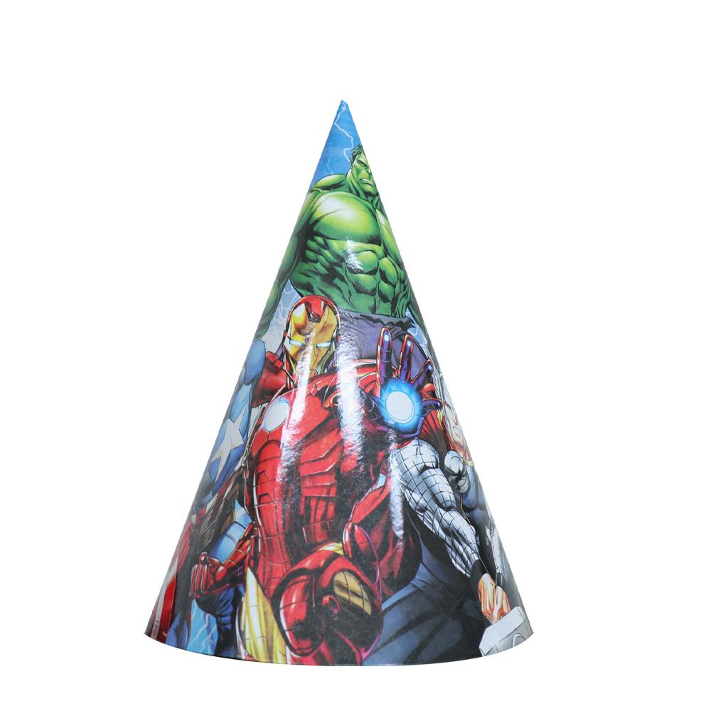 Avengers Birthday Party Supplies Disposable Cutlery Paper Plates Paper Cups Tissue Boys Birthday Party Decorations