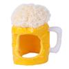 Cute Cats Hat Small Dog Yellow Beer Mug Hat Pet Holiday Accessories Photography Cats and Small Dogs