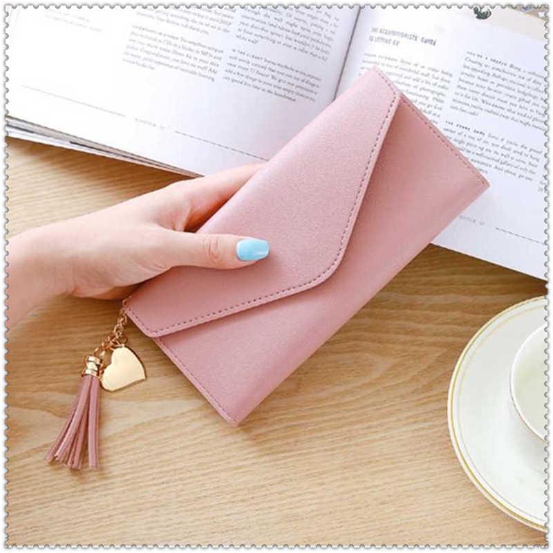 Long Women Wallets PU Leather Women's Purse Party Clutch Female Card Holde