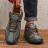 Men's Low Cut Casual Sports Shoes Korean Retro Spring Summer Lace Up Anti Slip Flat Shoes Trendy Fashionable Flat Bottom Boots