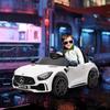 Electric Children's Car, Mercedes, 3-5 Km/h, Remote Control, Lights & Music, White