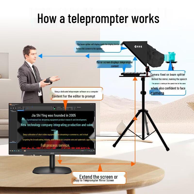 Jia Shi Ying Professional Teleprompter