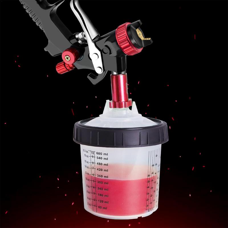 Klare Måleskala Bilspraylakker Blandebeger Med Lokk 10 stk Autospraymaling Beger Billakk Spray Målebeger For Lakepleie