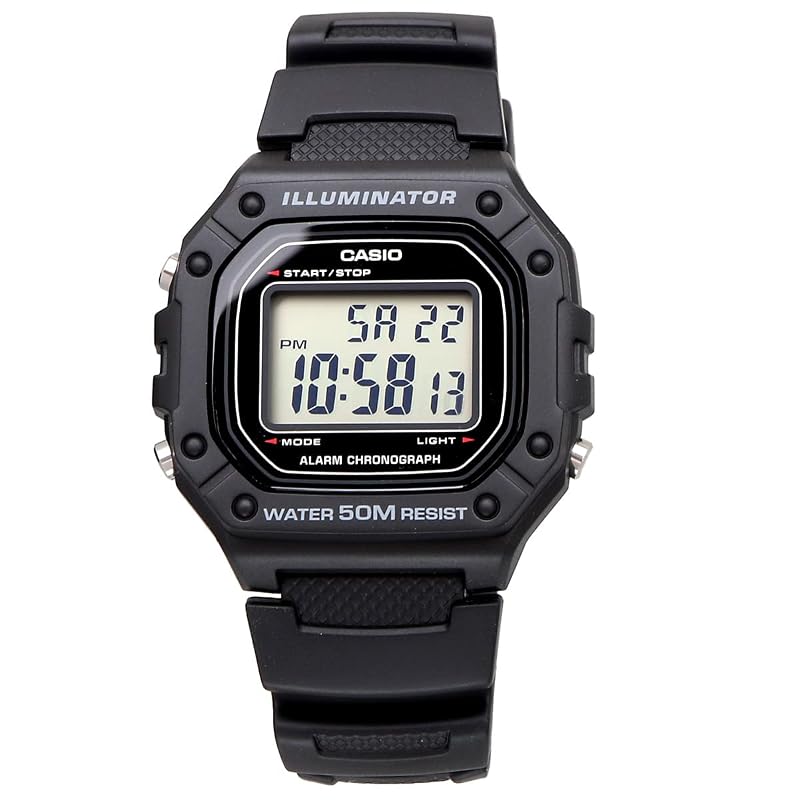 [Casio] CASIO Standard Digital Watch W-218H-1AV Men's/Women's Cheap Casio Black Overseas Model [Used]