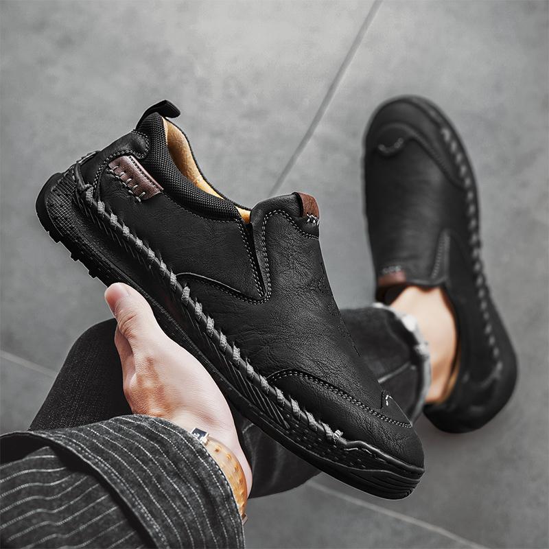 Fashion New Brand Comfortable Flats Leather Mens Casual Shoes Designer Loafers Business Driving Shoes Formal Mocassin Men Office Shoes