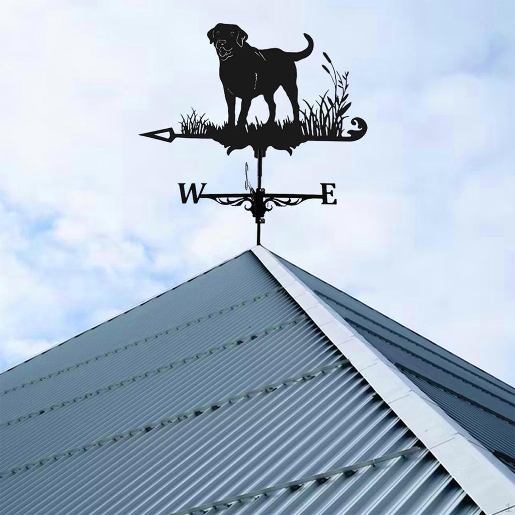 Roof Weather Vane Garden Mount Yard Decoration Stainless Steel Weathervane Retro Durable Outdoor