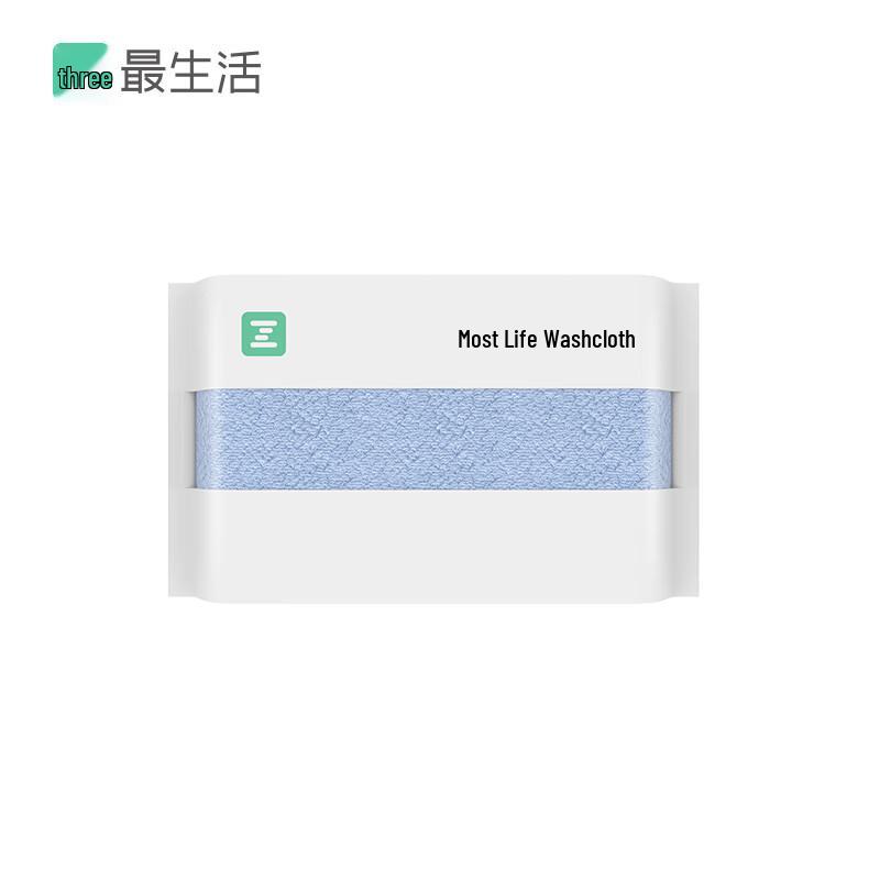 Zui Shenghuo Pure Cotton Soft Face Towel синий