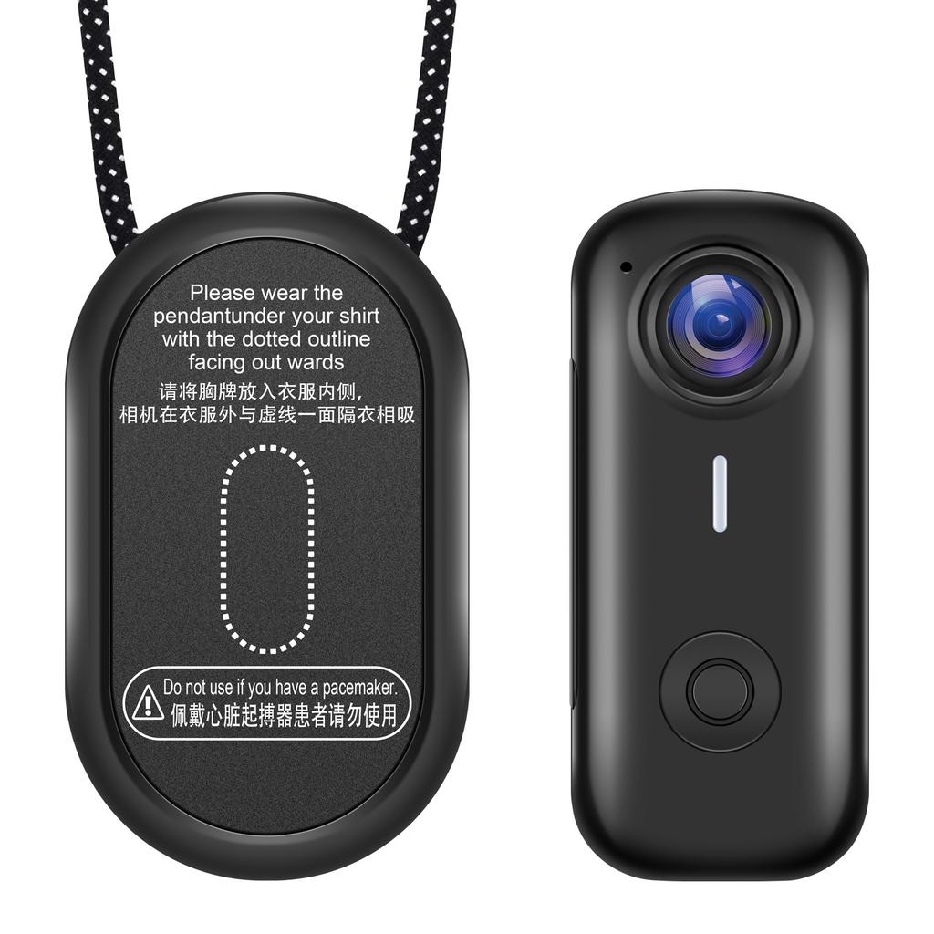 Mini Pocket Magnetic Thumb Cycling Camera with Waterproof Shell 120° Wide-Angle Shooting for Bike Motorcycle Camera Friendly