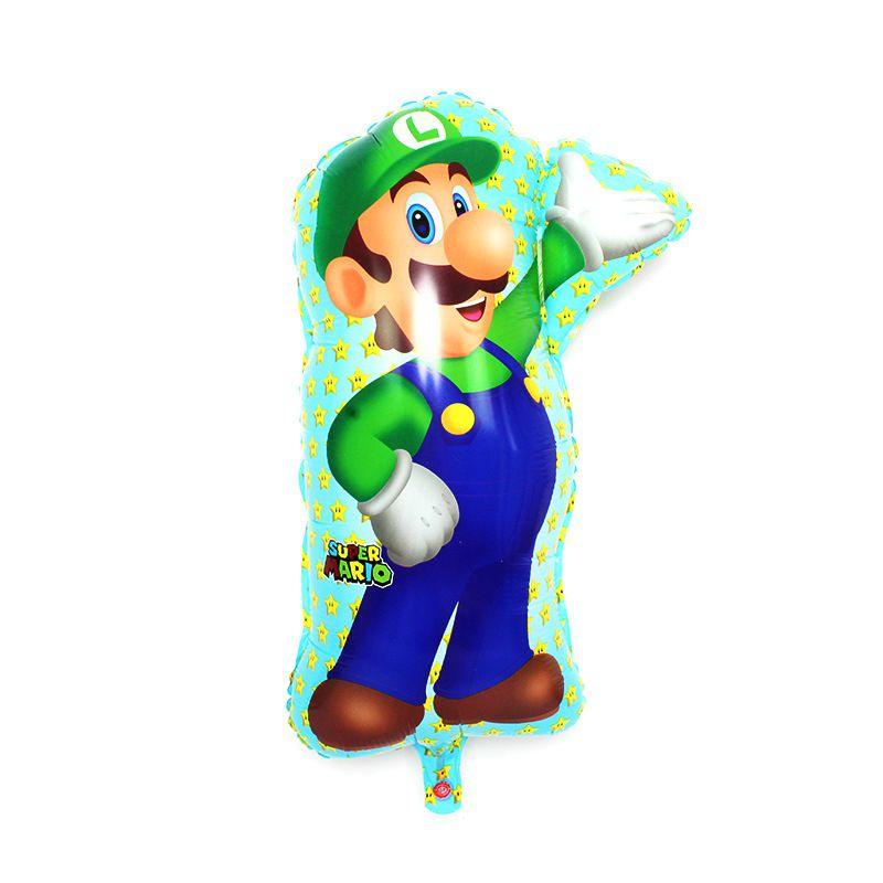 Mario Super Balloons Children Birthday Party Decoration Cartoon Bros Luigi