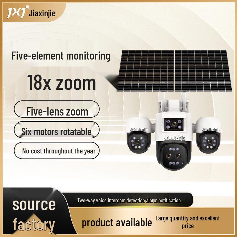 AOV 18x Zoom Solar 4G Ultra HD Waterproof Camera: Clear License Plate & Face Surveillance.