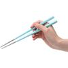 Cutipol KUBE Chopsticks + Chopstick Rest Set Turquoise Silver KU39T