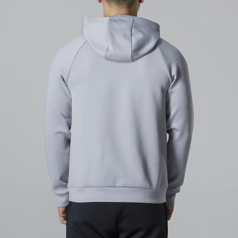 Under Armour Logo Windproof Running Hoodie Men Tops Grey 22600304-011