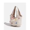 Neue Liebe Canvas Handtasche Tasche Damen Nischendesign niedlich Schulter große Kapazität