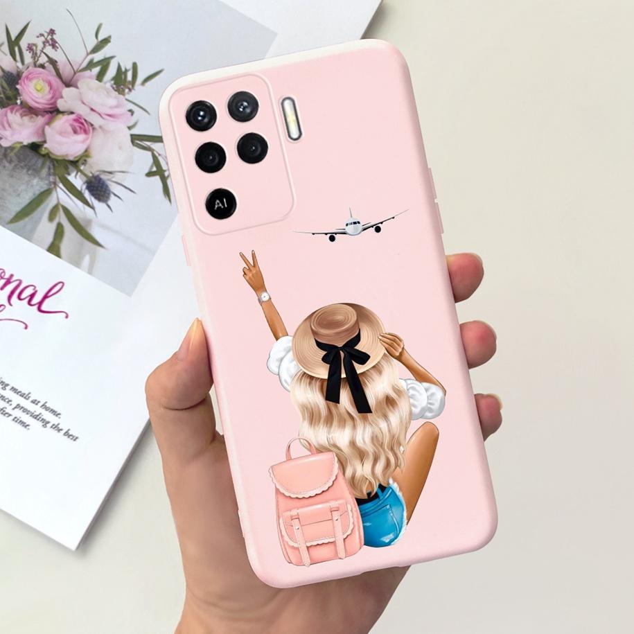 For OPPO A74 A94 Case CHP2219 CPH2203 Phone Cover Cute Duck Dinosaur Slim Matte Funda For OPPO A74 A 94 5G OPPOA74 CPH2197 Coque