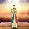 Christ Catholic Statue Jesus Divine Mercy Figurine Lord Religious Gifts Hand Painted Renaissance Collection Figure for Home Dec