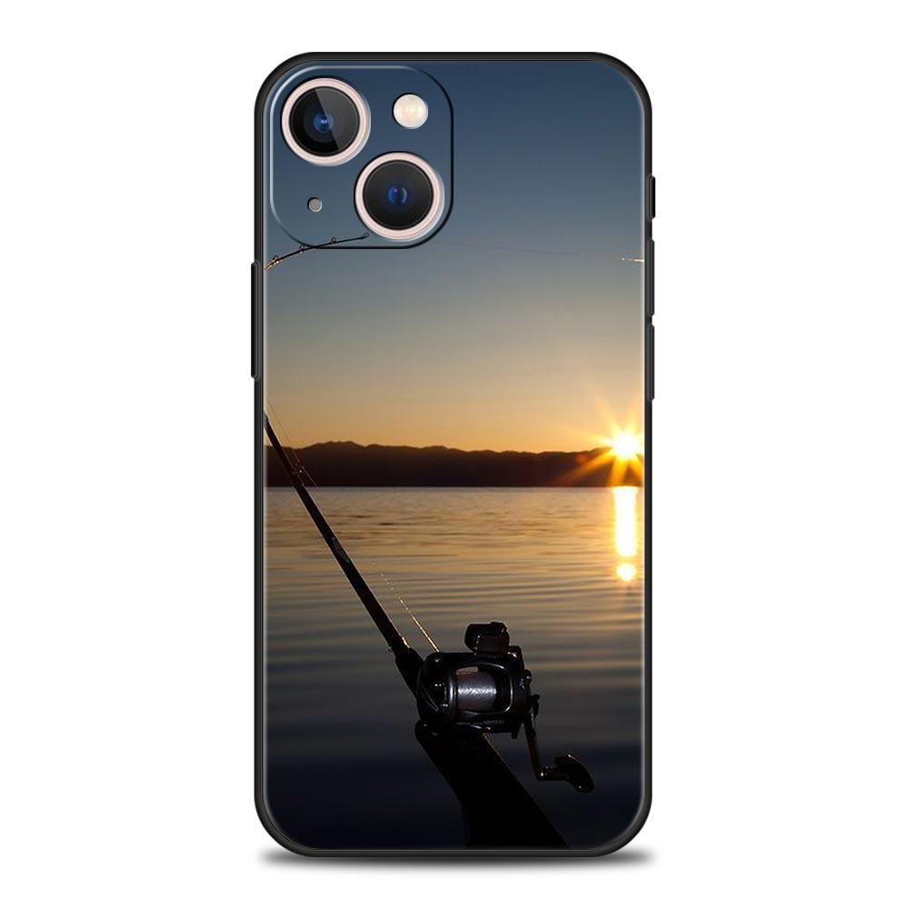 fishing Phone Case For iPhone 16 13 15 14 12 11 Pro MAX XR X SE XS 7 8 Plus Soft TPU Shell Cover