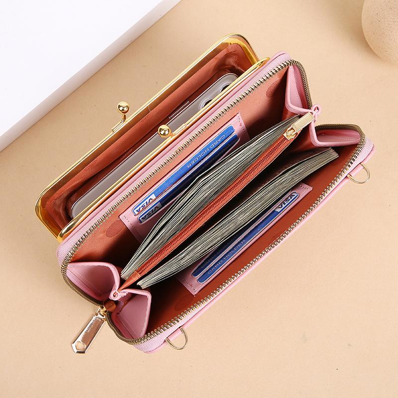 New Versatile PU Leather Crossbody Bags Multifunctional Small Square Bags For Woman Trendy Large Capacity Phone Shoulder Bags