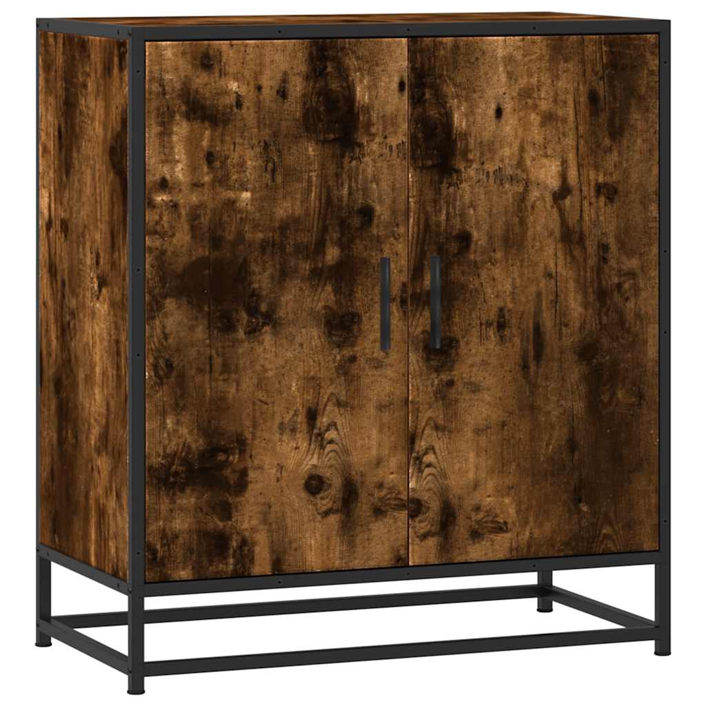 Vidaxl Cabinet, Smoked Oak, 68X35X76 Cm, Wood-Based Material