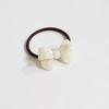 1pc gold-standard acetate bowknot simple basic hairband for women, elastic and durable hair tie, versatile hair ring