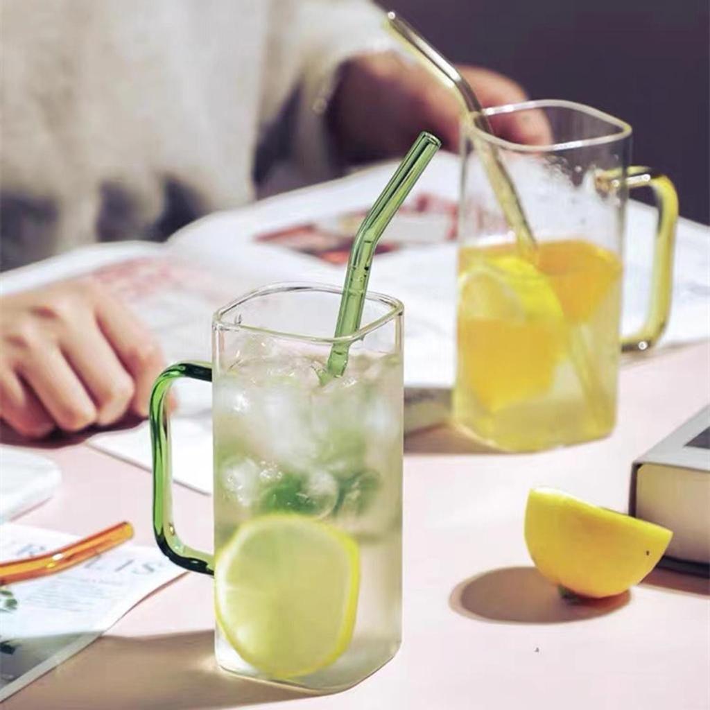 Drinking Clear Glasses Birthday Gifts for Iced Cold Beverages Green
