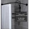 Yidashang Telescopic Corner Shower Curtain Rod Set