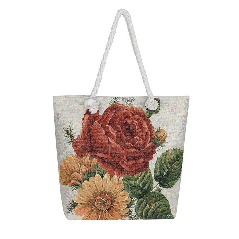 Fashionable Tote Bag Single-shoulder Bag Embroidered Bag Large-capacity Mommy Bag