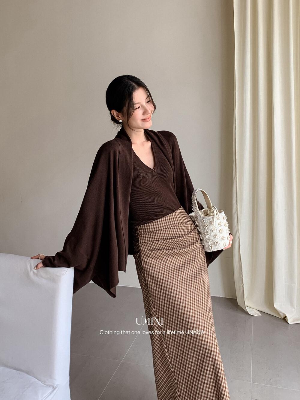 

U+MINI Women s French Style High-End Cardigan & Halter Top Set - Thirteen Lines UNANA New Product F5373 One Size