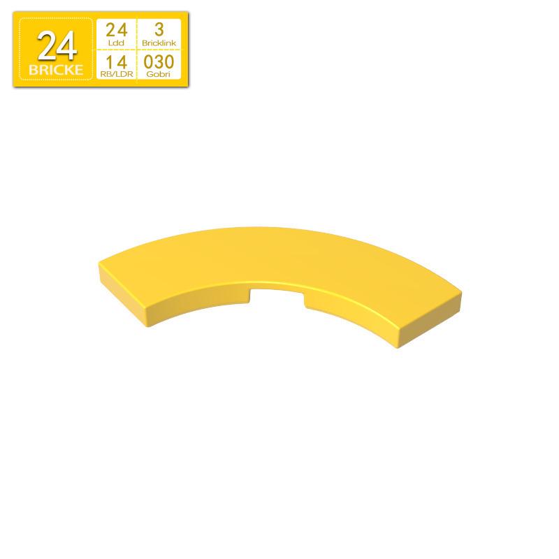 BRICKE 79393 3x3 Curved Smooth Building Block, Compatible with LEGO Parts MOC 50g (~93 pcs)