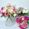 7 Heads Artificial Flowers Peonies Home Decoration Accessories Silk Peony Wedding Decorations Bride Bouquet Rose Fake Plants