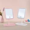 USB Rechargeable LED Vanity Mirror: Portable, INS Style Makeup Mirror with Light for Dorms