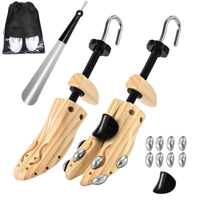 Wooden Shoe Shoe Shoe Size Plastic Shoe Prevents Blisters and Includes Portable Set of 2 for Men and Suitable for Left and Right M Sizes for Men and
