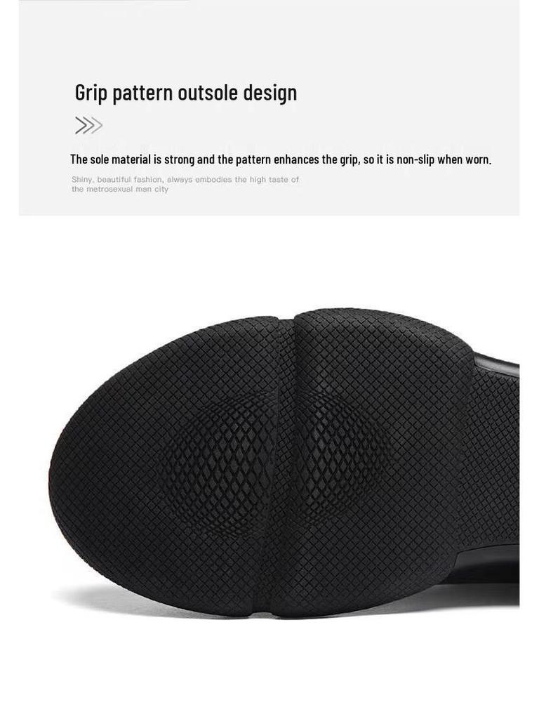 Men's Windproof Waterproof Leather Shoes: Autumn Winter Thick Sole, Comfortable, Casual, Korean Style Trend