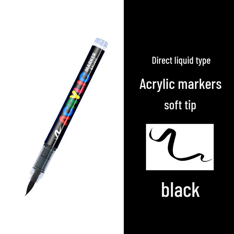 Guangna 8101 Liquid Acrylic Marker Pen Set - 168 Colors, 72 Soft Tips for Student Art, DIY, Hand Painting, and Graffiti.