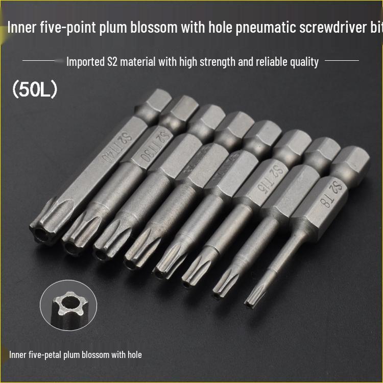 Nigao S2 Internal Hex Five-Point Star Magnetic Air Impact Driver Bit