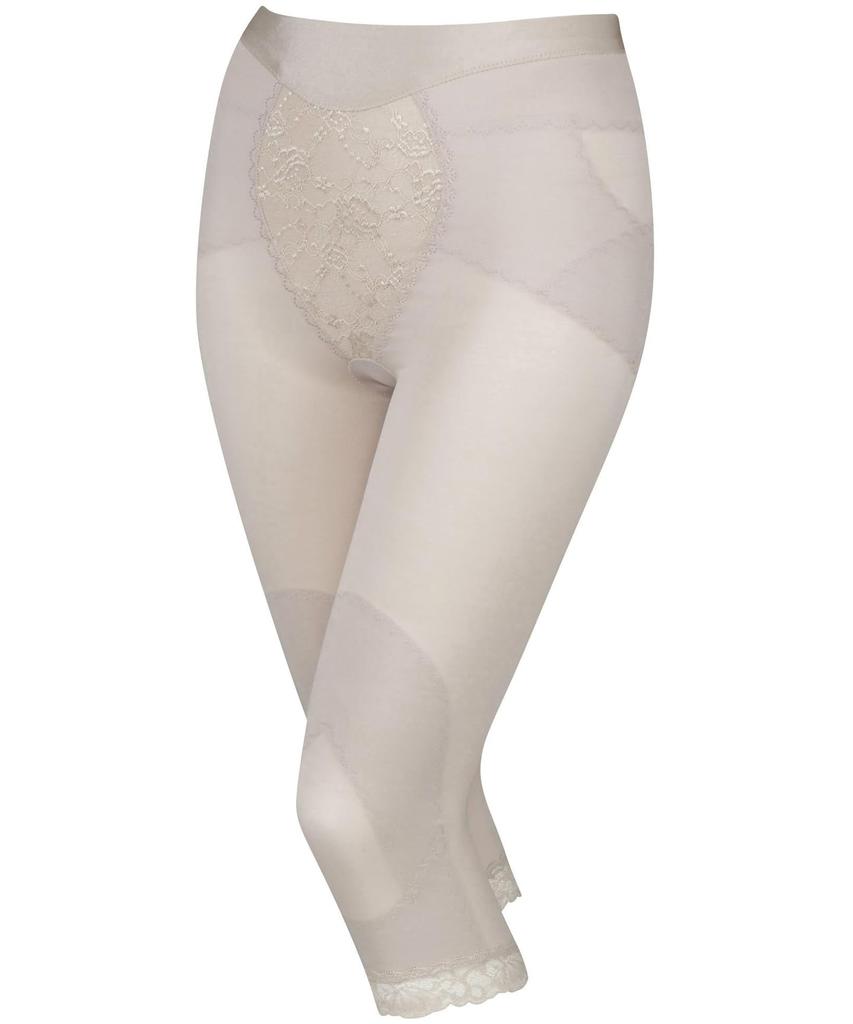 Wacoal GHK500 Lightweight Girdle for Support for Hip and Knee Smooth Leg Cotton Blend Fabric Moderate Tummy BR Women's Moving, Below-the-Knee Joints,